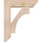 Ekena Millwork Westlake Slat Smooth Bracket w/ Offset Brace, Douglas Fir, 5 1/2"W x 18"D x 22"H BKT0604X18X22WTL06SDF - alternate 3